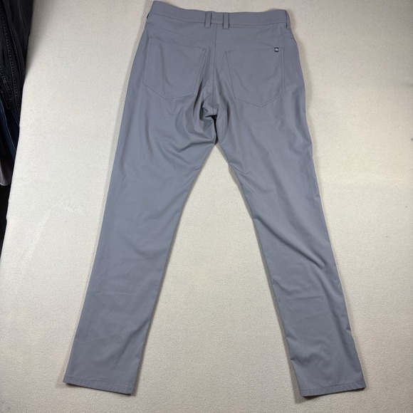 Travis Mathew Golf Pants Mens 30x32 Trevino 5 Pocket 1MX556 Gray - Picture 7 of 8